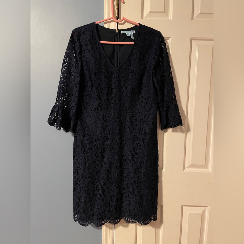DraperJames dress in navy lace
